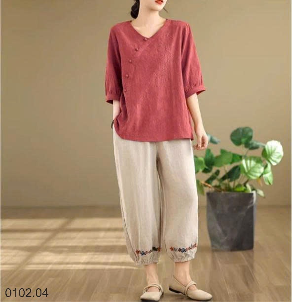 26HA0102.04 - ÁO LANH TAY LỬNG CHO NỮ