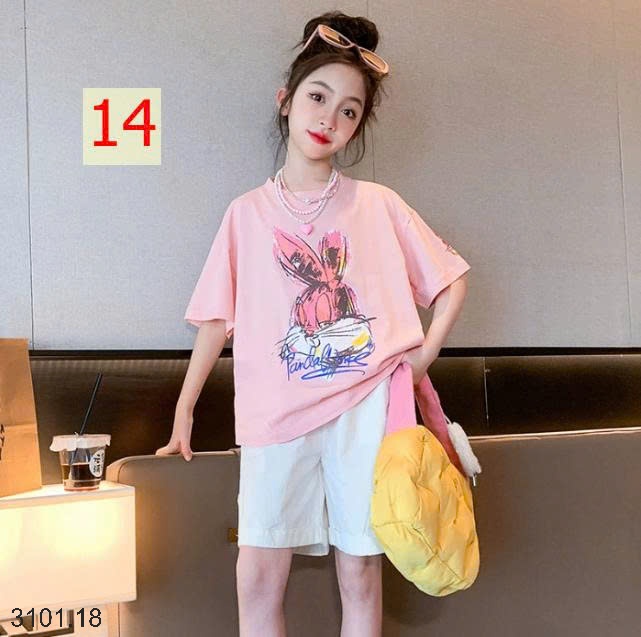 26HA3101.18 - SET 2 ÁO COTTON SIZE ĐẠI BÉ GÁI