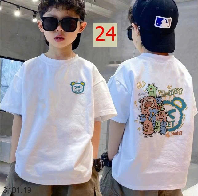 26HA3101.19 - SET 2 ÁO COTTON SIZE ĐẠI BÉ TRAI