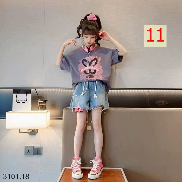 26HA3101.18 - SET 2 ÁO COTTON SIZE ĐẠI BÉ GÁI