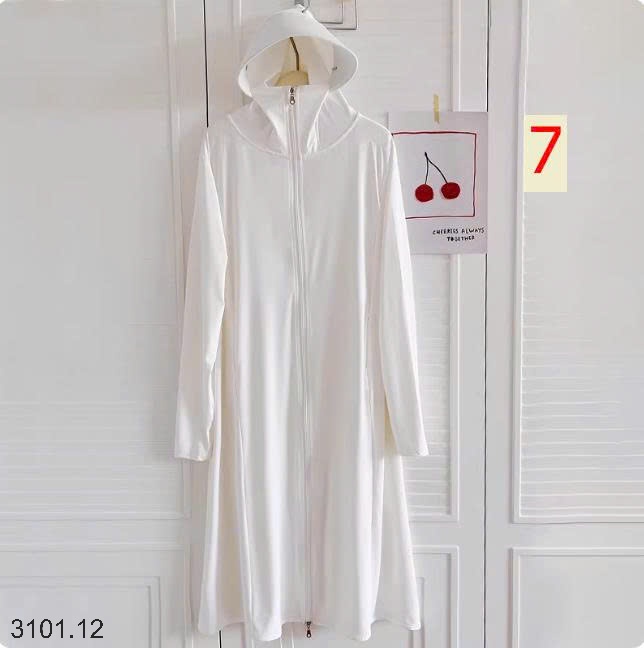 26HA3101.12 - ÁO CHỐNG NẮNG DÁNG DÀI LỤA BĂNG UPF50