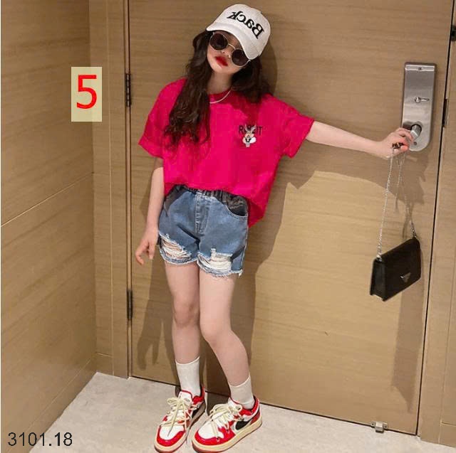 26HA3101.18 - SET 2 ÁO COTTON SIZE ĐẠI BÉ GÁI