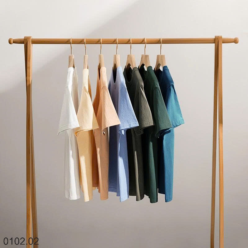 26HA0102.02 - ÁO THUN COTTON TRƠN MÀU NAM NỮ
