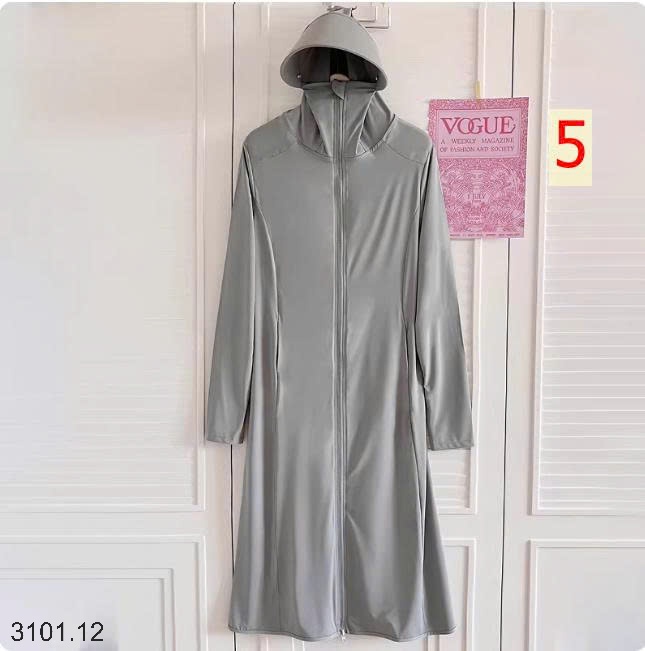 26HA3101.12 - ÁO CHỐNG NẮNG DÁNG DÀI LỤA BĂNG UPF50