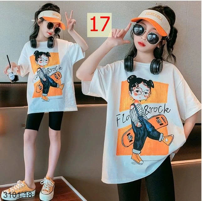 26HA3101.18 - SET 2 ÁO COTTON SIZE ĐẠI BÉ GÁI
