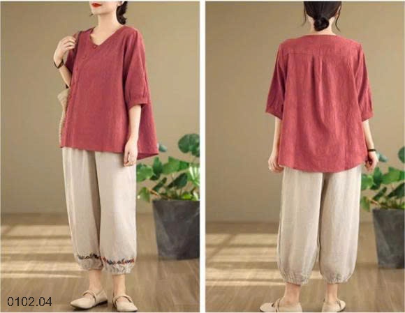 26HA0102.04 - ÁO LANH TAY LỬNG CHO NỮ