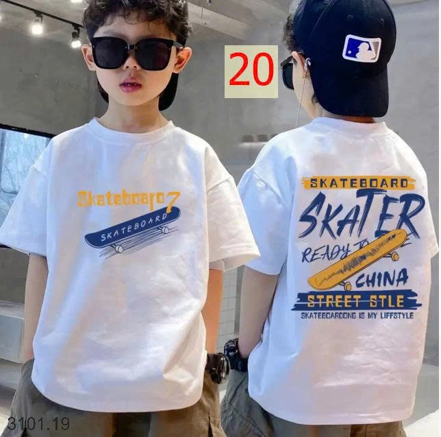 26HA3101.19 - SET 2 ÁO COTTON SIZE ĐẠI BÉ TRAI