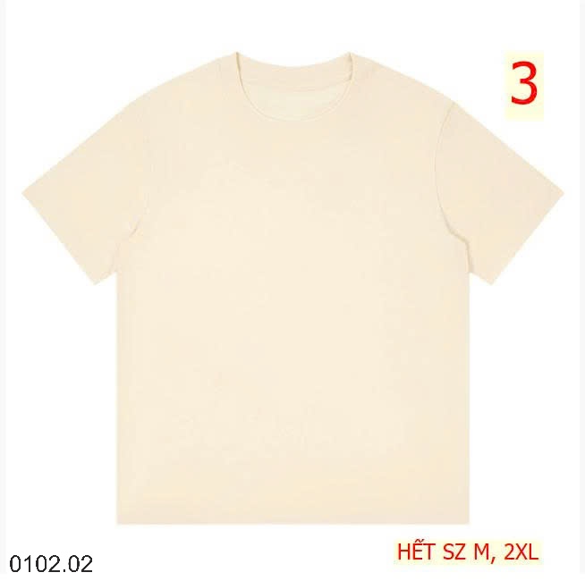 26HA0102.02 - ÁO THUN COTTON TRƠN MÀU NAM NỮ