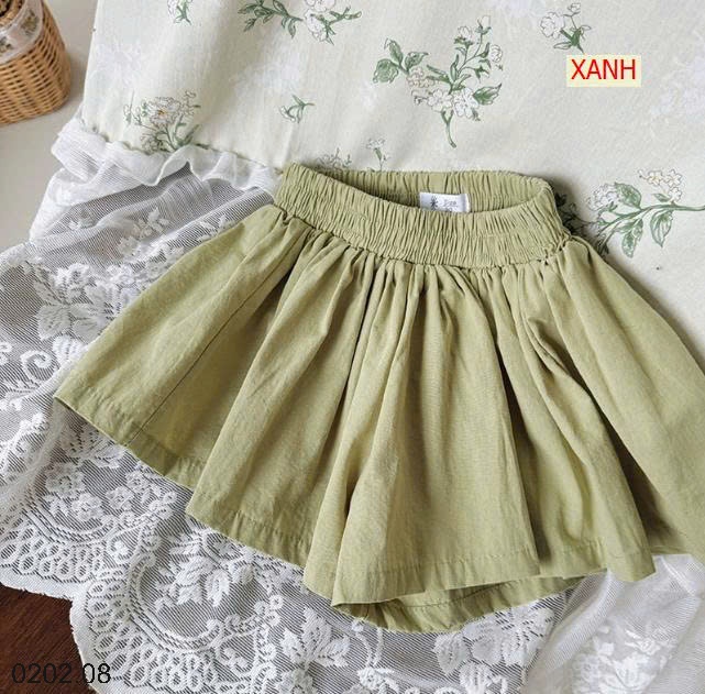 26HA0202.08 - QUẦN SHORT DÁNG VÁY BÉ GÁI