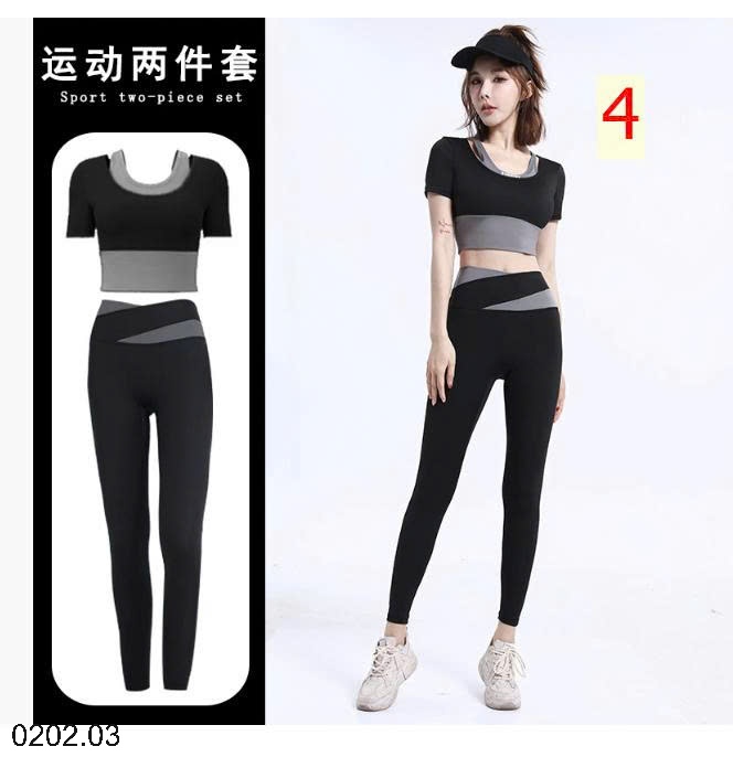 26HA0202.03 - BỘ TẬP QUẦN DÀI ÁO CỘC NỮ