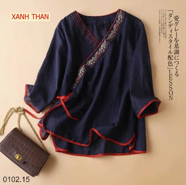26HA0102.15 - ÁO LANH NỮ CỔ V