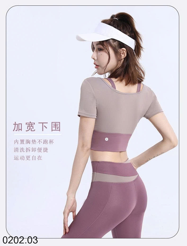 26HA0202.03 - BỘ TẬP QUẦN DÀI ÁO CỘC NỮ