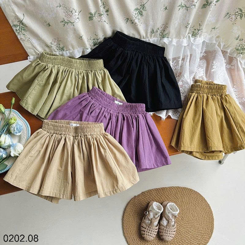 26HA0202.08 - QUẦN SHORT DÁNG VÁY BÉ GÁI