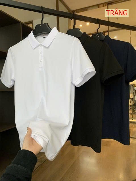 26HA0202.04 - ÁO POLO NAM KẾT HỢP LỤA TƠ TẰM CAO CẤP