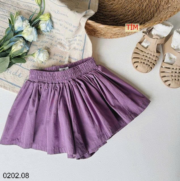 26HA0202.08 - QUẦN SHORT DÁNG VÁY BÉ GÁI