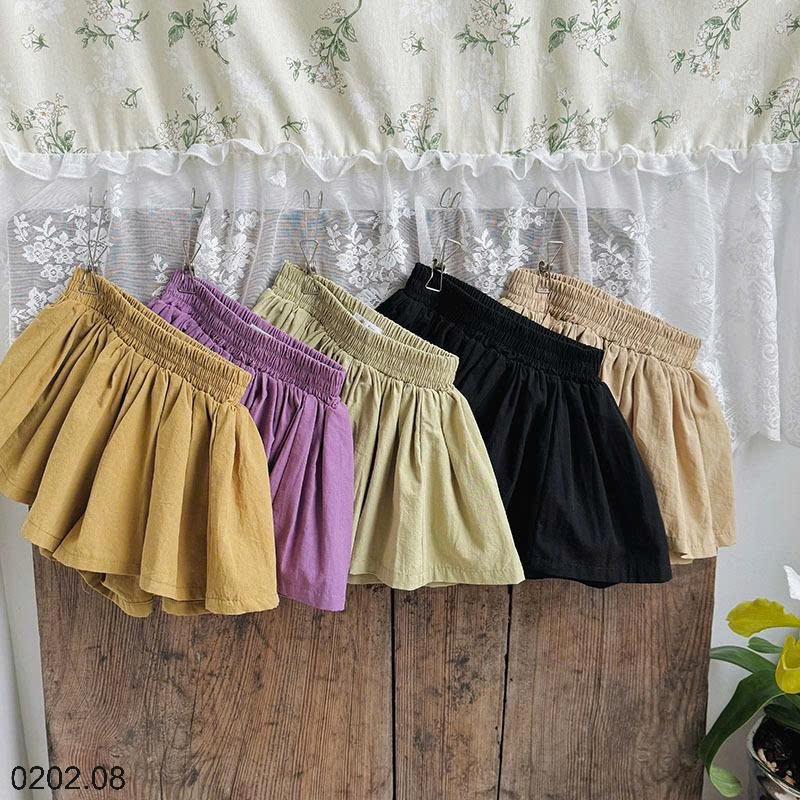 26HA0202.08 - QUẦN SHORT DÁNG VÁY BÉ GÁI