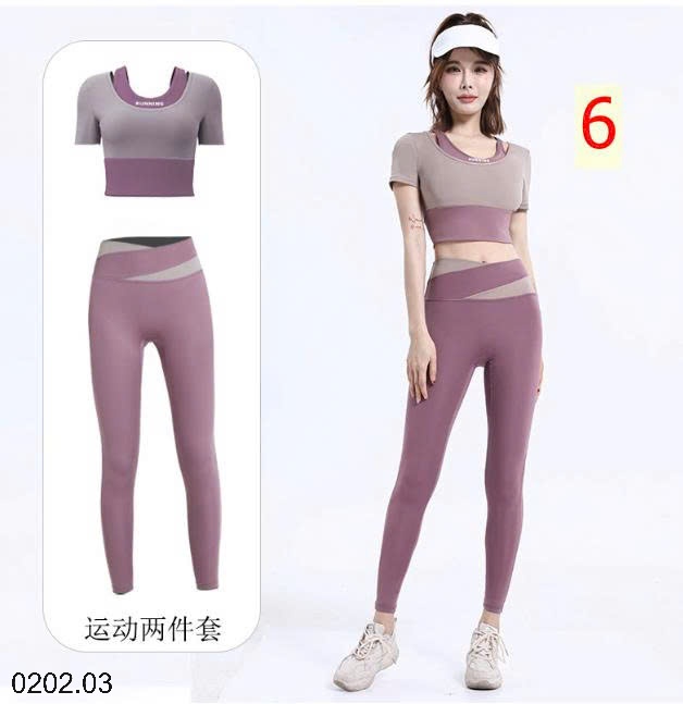 26HA0202.03 - BỘ TẬP QUẦN DÀI ÁO CỘC NỮ