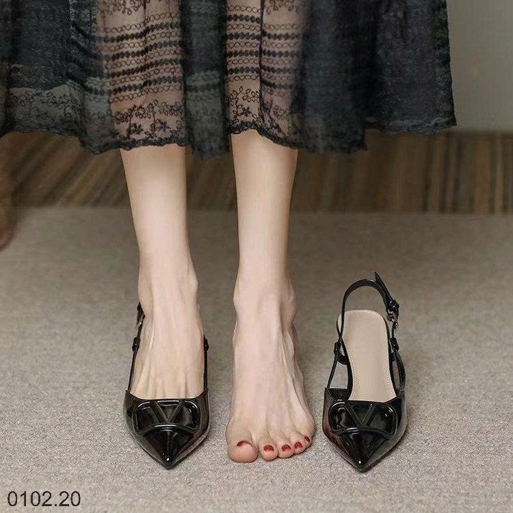 26HA0102.20 - GIÀY SANDAL MŨI NHỌN THỜI TRANG