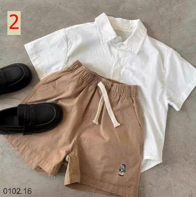26HA0102.16 - QUẦN SHORT HÌNH GẤU CHO BÉ YÊU