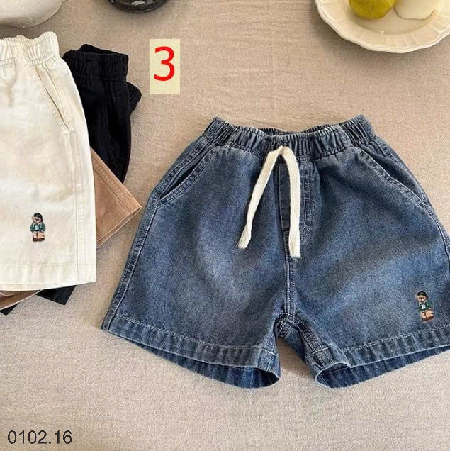26HA0102.16 - QUẦN SHORT HÌNH GẤU CHO BÉ YÊU