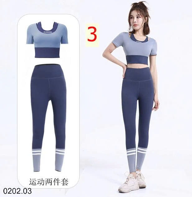 26HA0202.03 - BỘ TẬP QUẦN DÀI ÁO CỘC NỮ