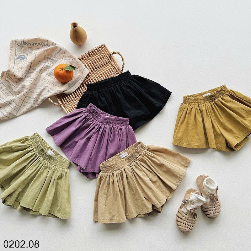 26HA0202.08 - QUẦN SHORT DÁNG VÁY BÉ GÁI