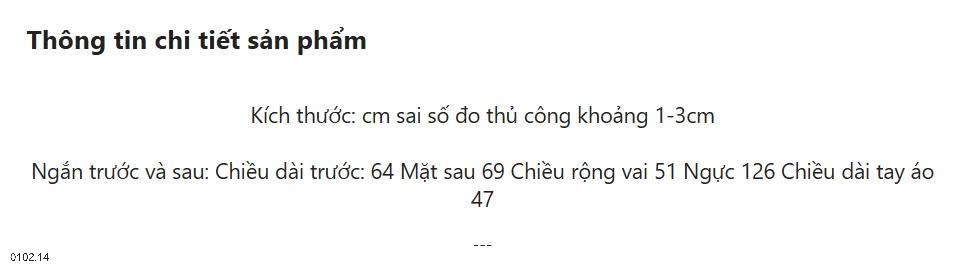 26HA0102.14 - ÁO SƠ MI QUẢNG CHÂU CHO NỮ