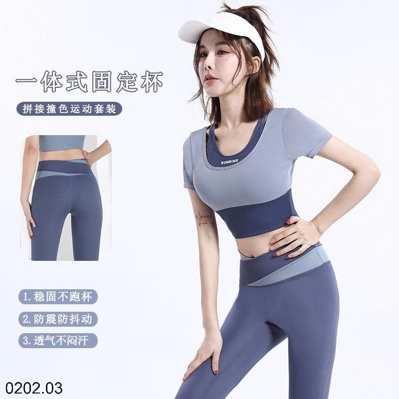 26HA0202.03 - BỘ TẬP QUẦN DÀI ÁO CỘC NỮ
