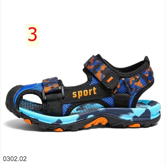 26HA0302.02 - SANDAL BÍT MŨI SPORT BÉ TRAI