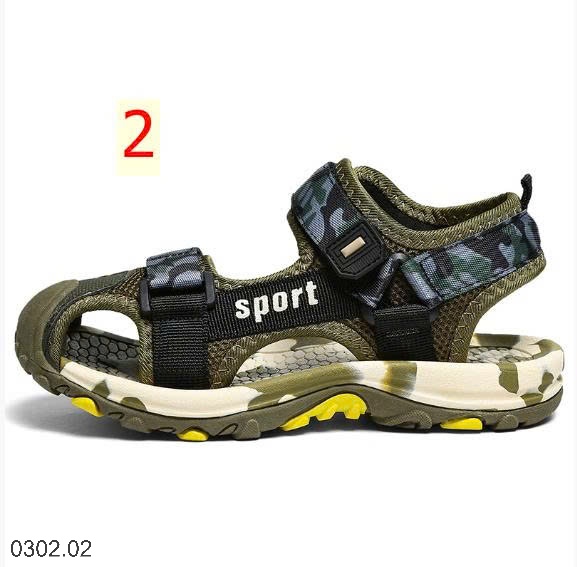26HA0302.02 - SANDAL BÍT MŨI SPORT BÉ TRAI