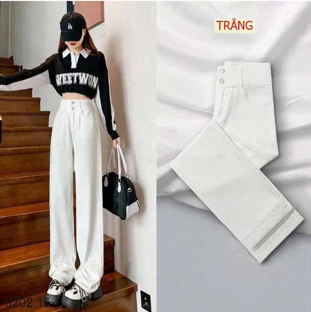 26HA0202.15 - QUẦN JEAN 2 CÚC DÁNG XUÔNG