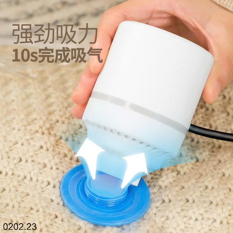 26HA0202.23 - SET 10 TÚI HÚT CHÂN KHÔNG ĐỰNG CHĂN MÀN KÈM BƠM ĐIỆN