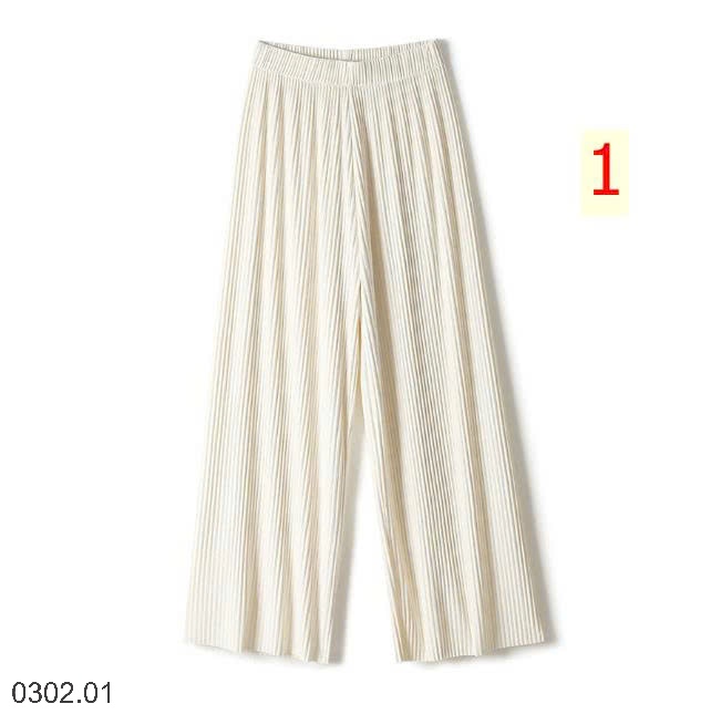 26HA0302.01 - QUẦN LỤA BĂNG XẾP LY TĂM