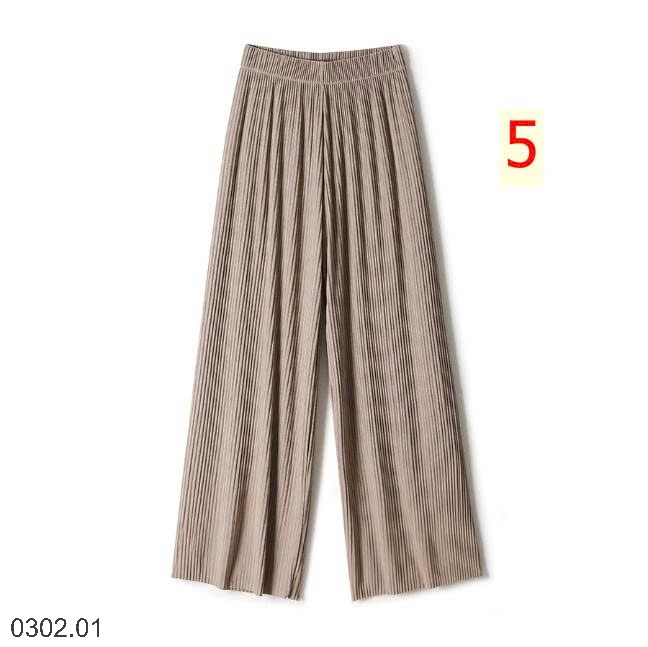 26HA0302.01 - QUẦN LỤA BĂNG XẾP LY TĂM