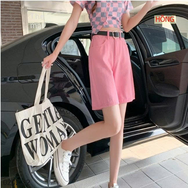 26HA0202.22 - QUẦN SHORT DENIM NỮ CẠP CAO NHIỀU MÀU SẮC