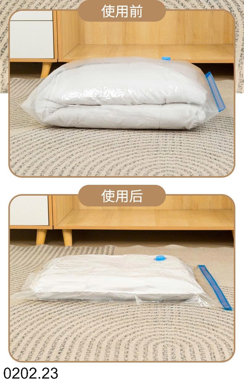 26HA0202.23 - SET 10 TÚI HÚT CHÂN KHÔNG ĐỰNG CHĂN MÀN KÈM BƠM ĐIỆN