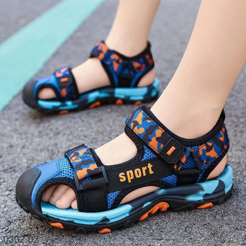 26HA0302.02 - SANDAL BÍT MŨI SPORT BÉ TRAI