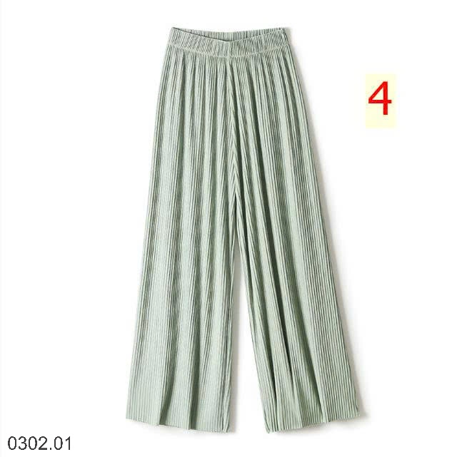 26HA0302.01 - QUẦN LỤA BĂNG XẾP LY TĂM