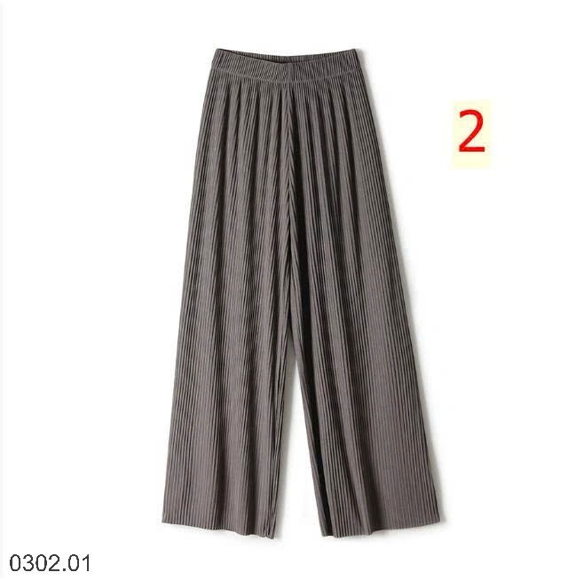 26HA0302.01 - QUẦN LỤA BĂNG XẾP LY TĂM