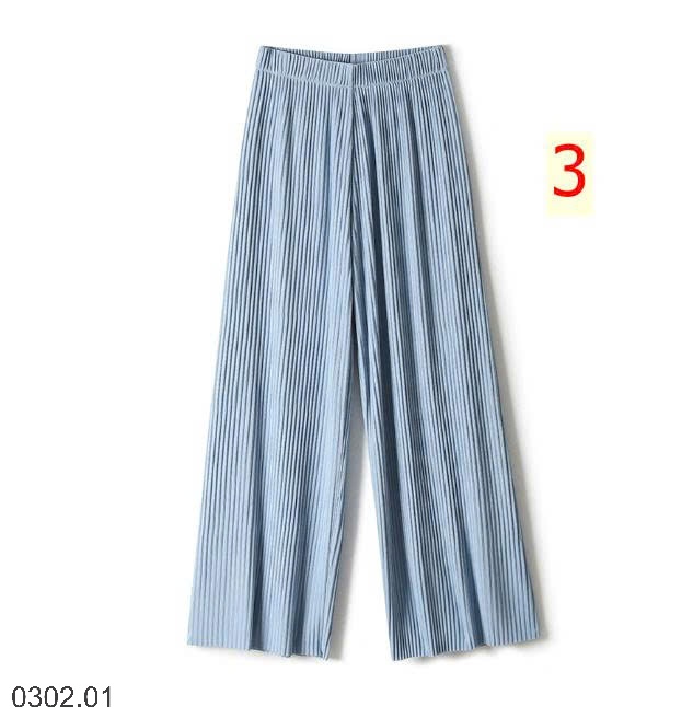 26HA0302.01 - QUẦN LỤA BĂNG XẾP LY TĂM