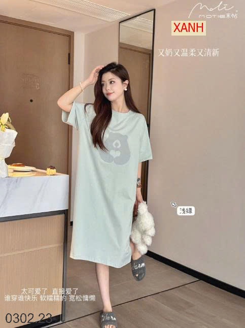 26HA0302.23 - VÁY HÃNG MOTIE HÌNH GẤU DỄ THƯƠNG NỮ