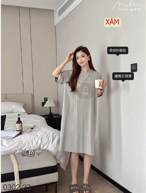 26HA0302.23 - VÁY HÃNG MOTIE HÌNH GẤU DỄ THƯƠNG NỮ