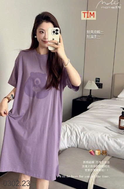 26HA0302.23 - VÁY HÃNG MOTIE HÌNH GẤU DỄ THƯƠNG NỮ