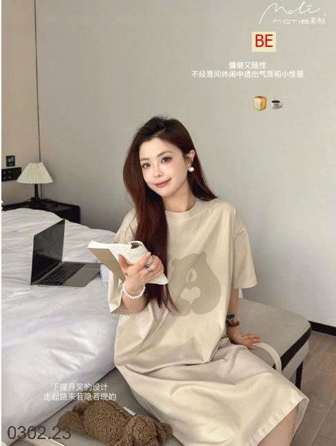 26HA0302.23 - VÁY HÃNG MOTIE HÌNH GẤU DỄ THƯƠNG NỮ