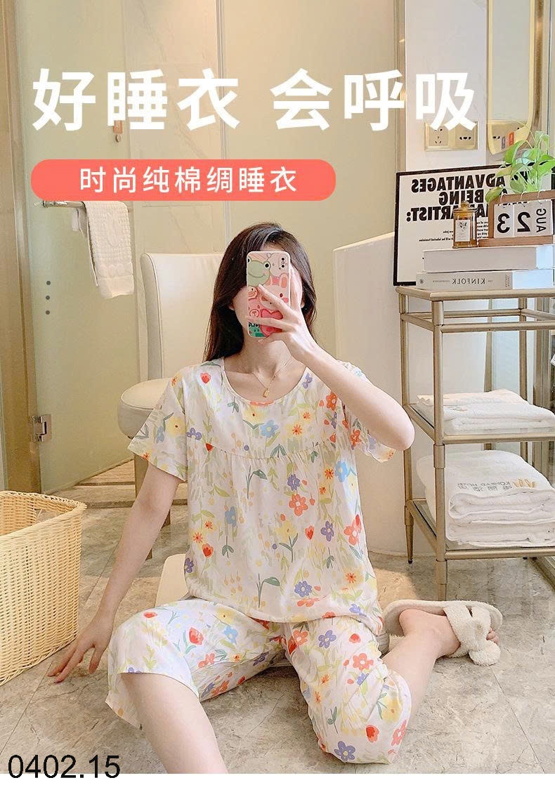 26HA0402.15 - BỘ LANH LỤA LỬNG MẶC NHÀ NỮ