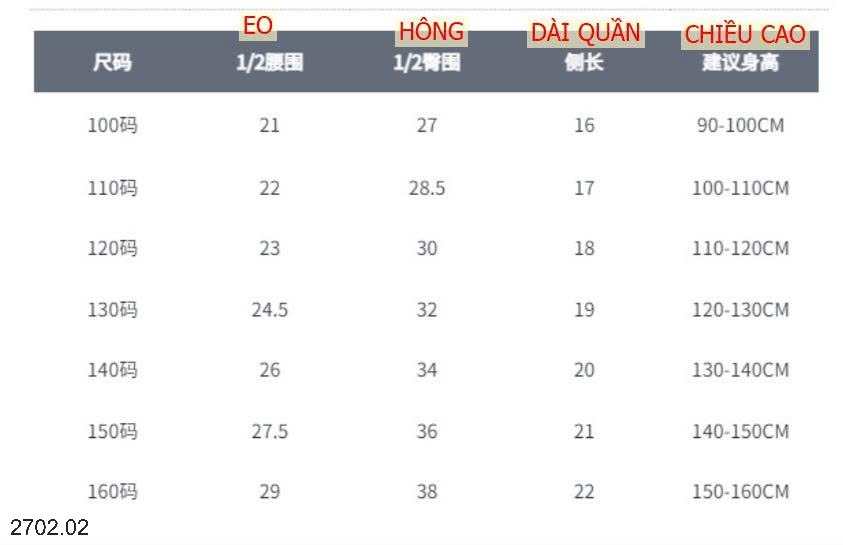 26HA2702.02 - SET 3 QUẦN CHÍP ĐÙI CHO BÉ TRAI