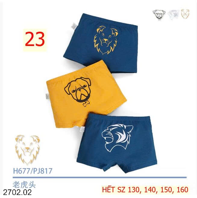 26HA2702.02 - SET 3 QUẦN CHÍP ĐÙI CHO BÉ TRAI
