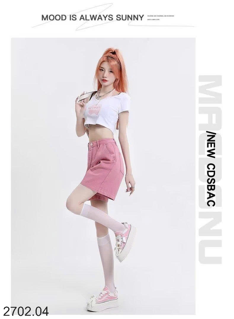 26HA2702.04 - QUẦN SHORT JEAN NỮ