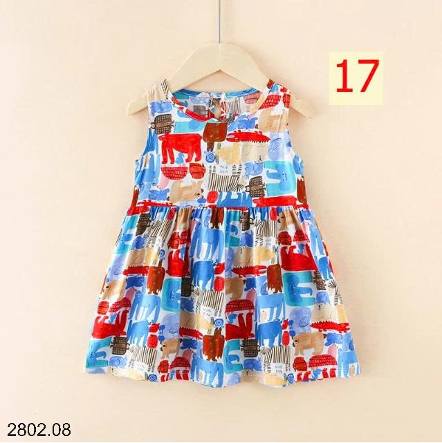 26HA2802.08 - SET 2 VÁY ĐŨI MỀN MÁT BÉ GÁI
