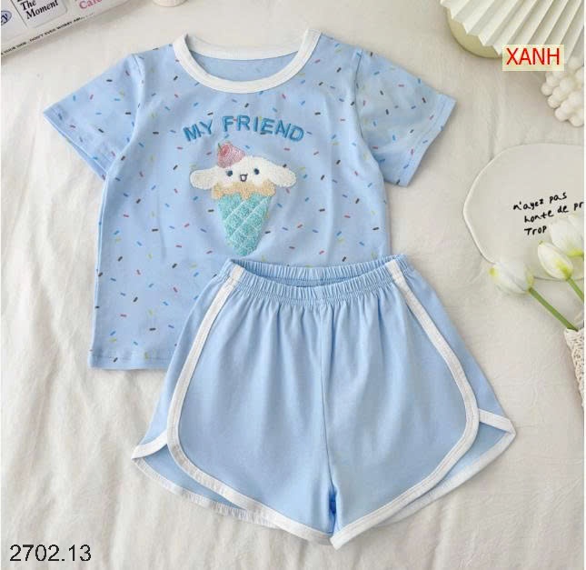 26HA2702.13 - BỘ COTTON MY FRIEND QUẢNG CHÂU CHO BÉ